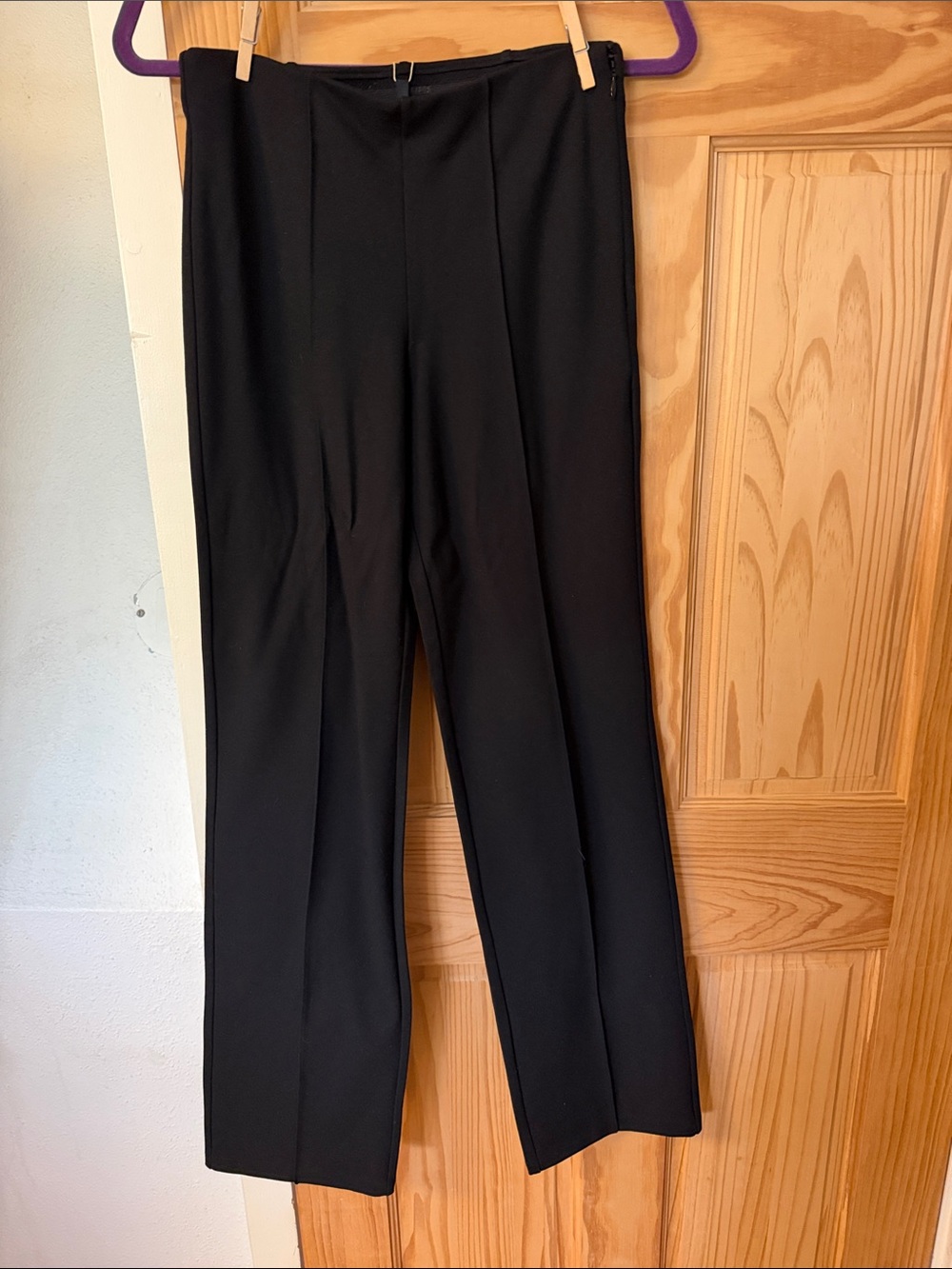 SKIMS Black Straight-Leg Dress Pants